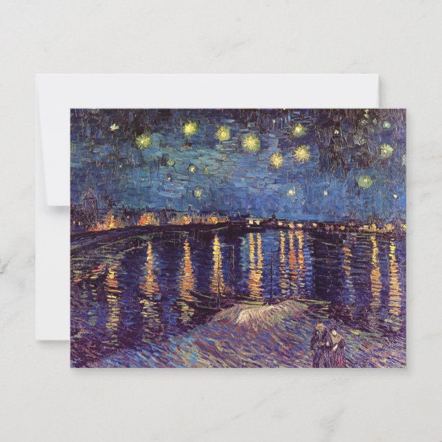 Carte Starry Night Over the Rhone par Vincent van Gogh (Devant)