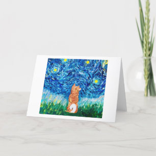 Carte Starry Night Shiba Inu<Blank Inside>