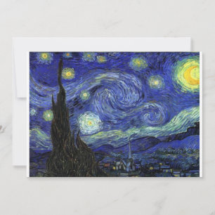 Carte Starry Night, Vincent van Gogh