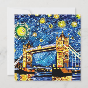 Carte Starry Starry Night Londres Angleterre