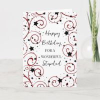 Stars et tourbillons Stepdad Anniversaire