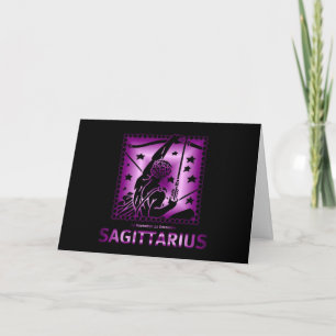Carte Starsign de Sagittaire de joyeux anniversaire