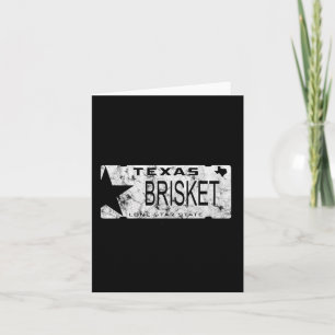 Carte State of Texas Brisket License Plate Bbq Pitmaster