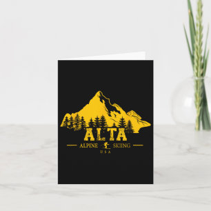 Carte Station de ski Alta Utah Usa Ski alpin Montagnes W