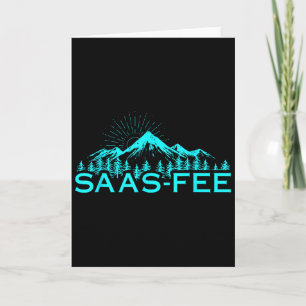 Carte Station de ski de Saas-fee Alpes suisses Ski Suiss