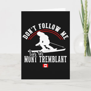 Carte Station de ski Mont Tremblant Canada Québec Souven