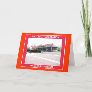 CARTE STATION DE TRAIN HISTORIQUE