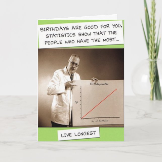CARTE STATISTIQUES D'ANNIVERSAIRE (Devant)