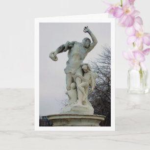 Carte Statue à l'avenue des Champs-Élysées, Paris, Franc