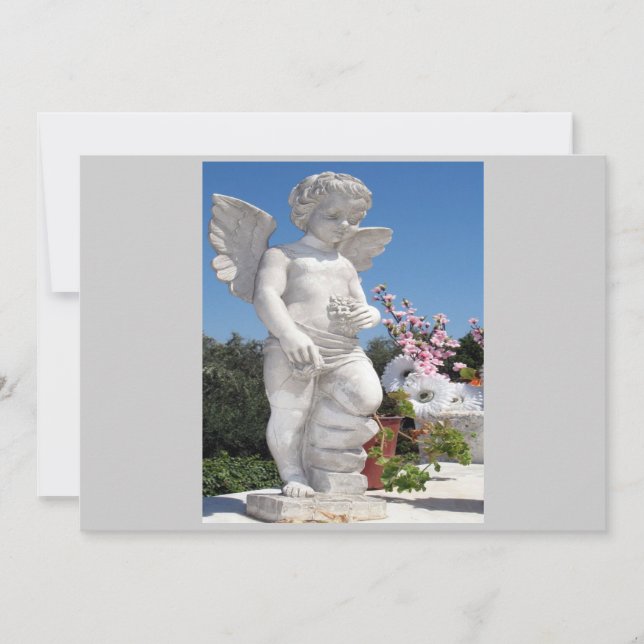 Carte Statue Angel En Gris I (Devant)
