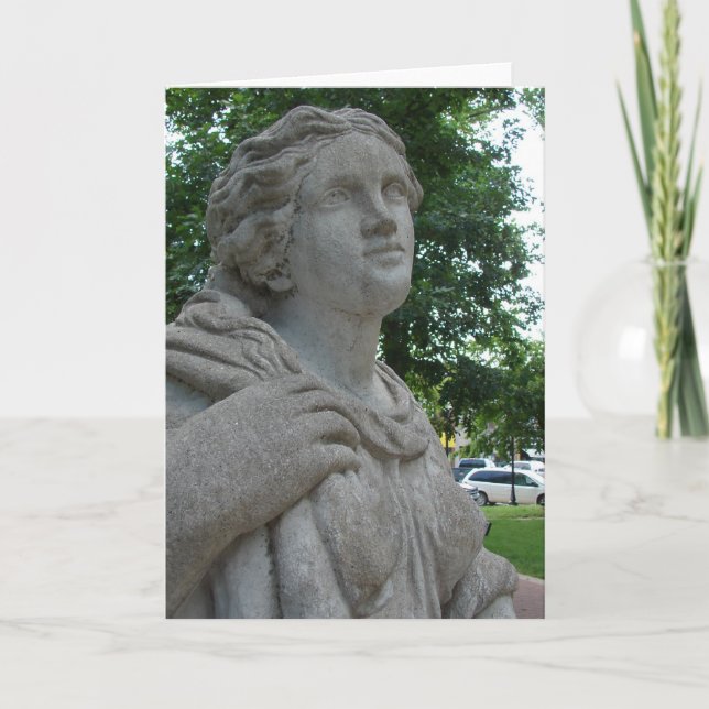 Carte Statue dans le parc (Devant)