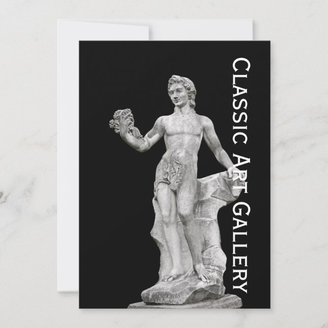 Carte Statue de Dieu Bacchus (Devant)