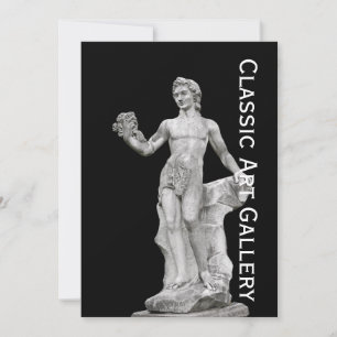 Carte Statue de Dieu Bacchus