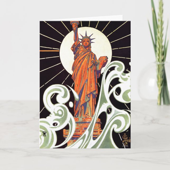 Carte Statue de la Liberté (Devant)