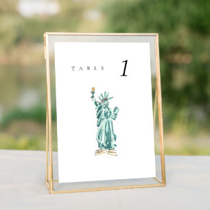 Carte Statue de la Liberté New York Mariage Numéro de ta