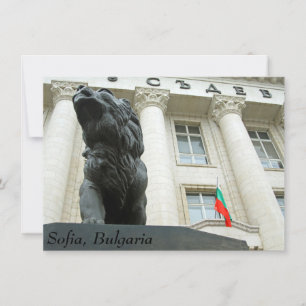 Carte Statue de lion, Sofia, Bulgarie