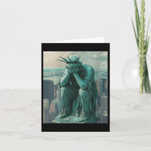 Carte Statue Des Femmes De Liberté Facepalm Col V