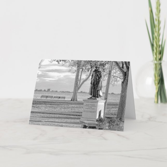 Carte Statue du gouverneur William Bradford (Devant)