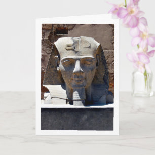 Carte Statue du roi Ramses II Portrait au temple de Loux