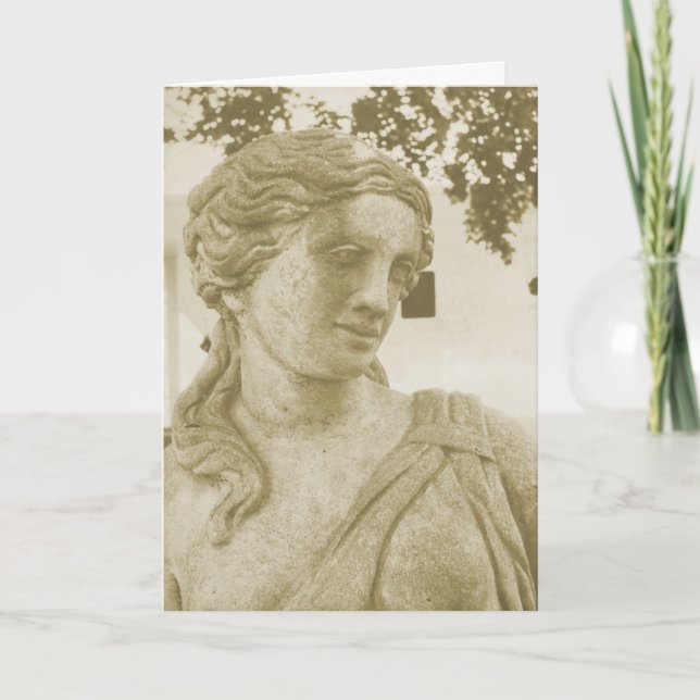 Carte Statue d'une dame, Washington, Iowa, Anniversaire (Devant)