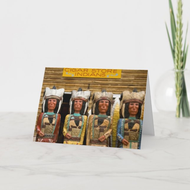 Carte Statues d'Indien de magasin de cigare (Devant)