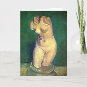 Carte Statuette en plâtre de torse féminin par Vincent v