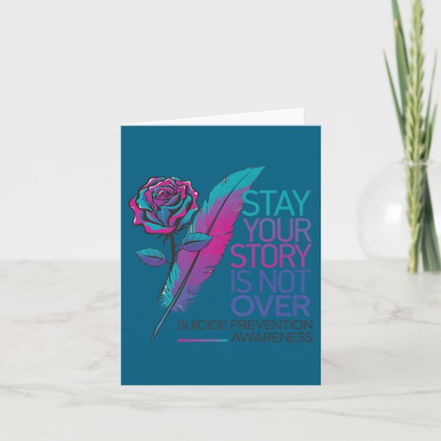 Carte Stay Your Story Is Not Over Suicide Prevention Awa (Devant)