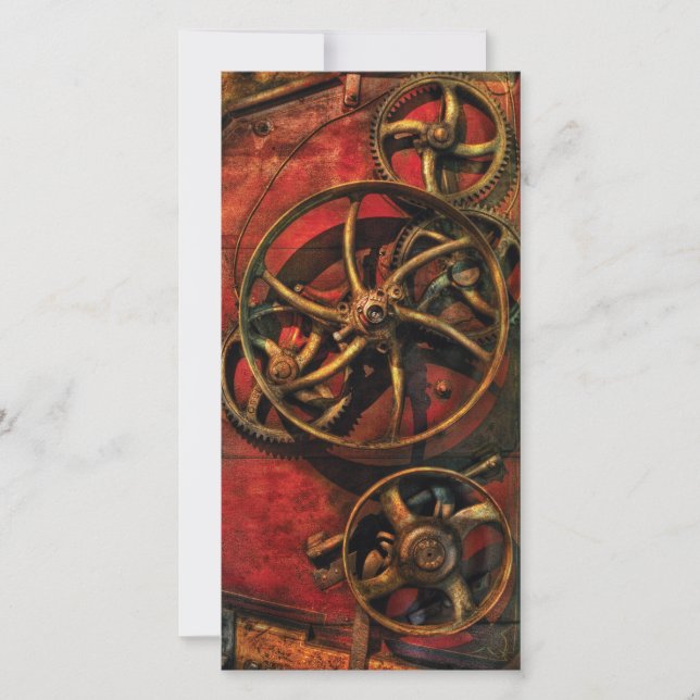 Carte Steampunk - Horloge (Devant)