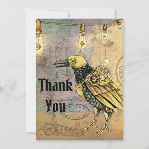 Carte Steampunk Raven Merci