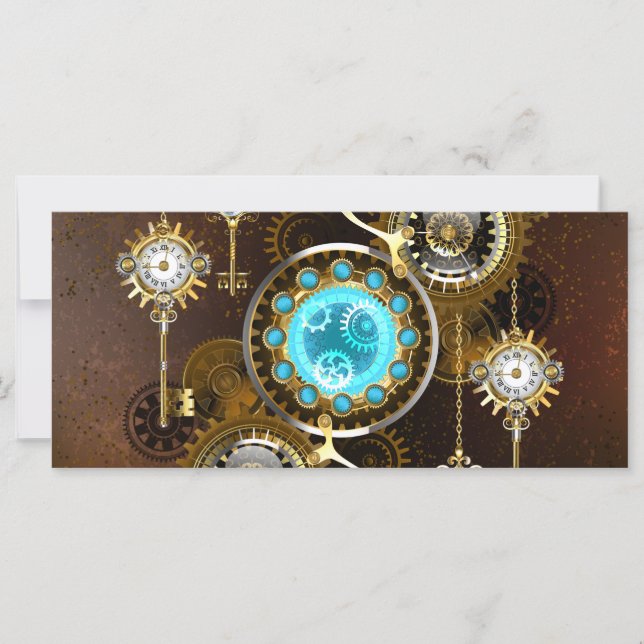 Carte Steampunk Rusty Background (Devant)