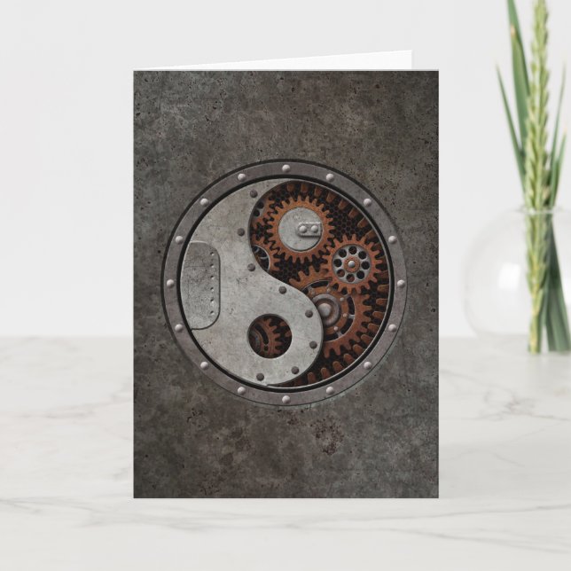 Carte Steampunk Yin Yang (Devant)