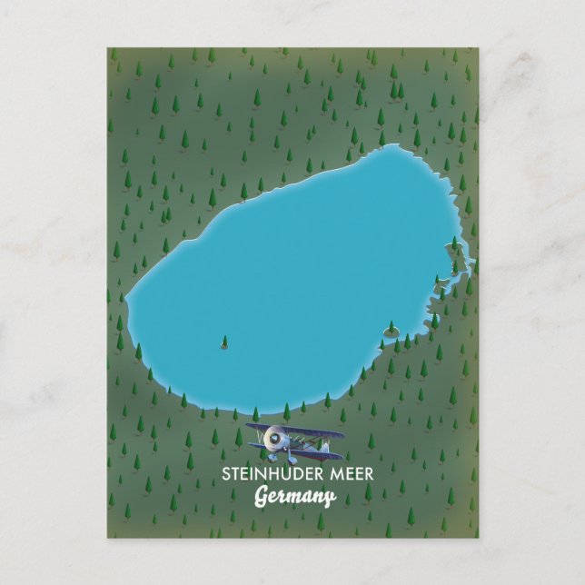 Carte Steinhuder Meer Allemagne (Devant)