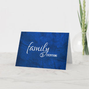 Carte step frère anniversaire bleu cuir