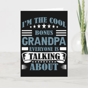 Carte Step Grand-père Bonus Grand-père Fête des Grands-P