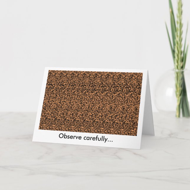 Carte Stéré0gramme du feu follet (Devant)