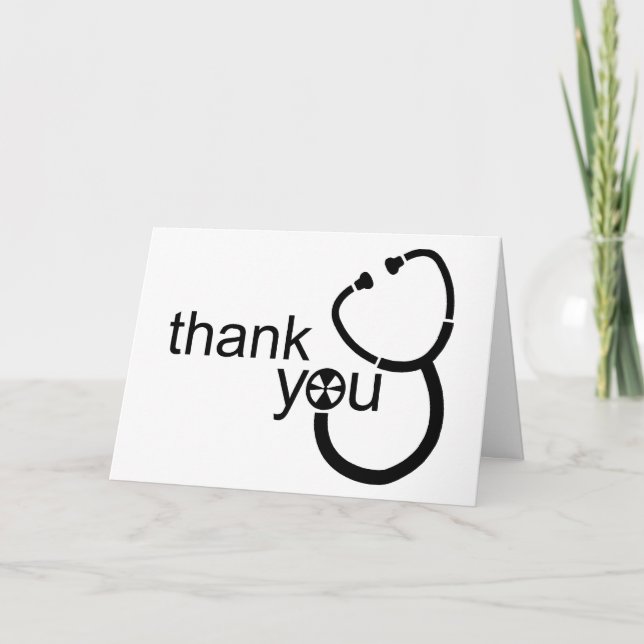 Carte Stethoscope Merci (Devant)