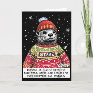 Carte Steve Otter Au Lieu De Donner Cette Année 