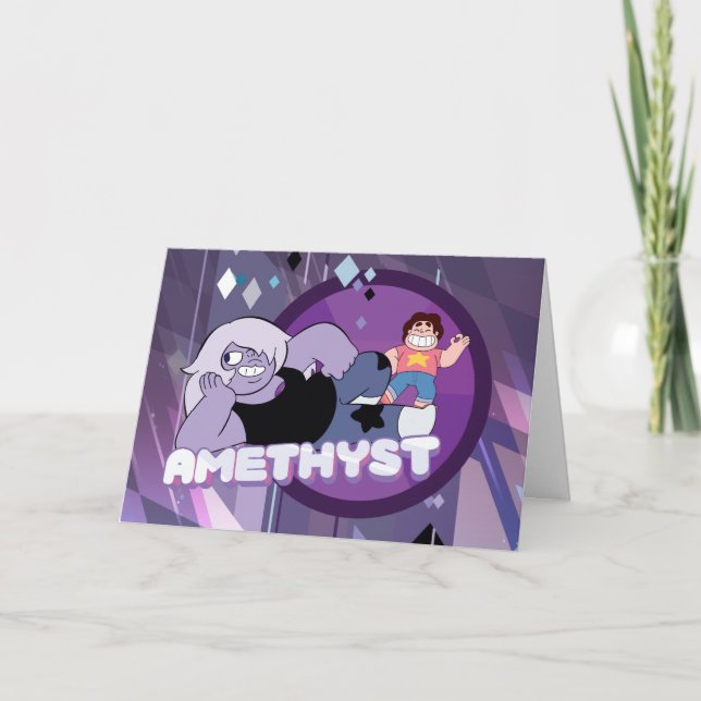 Carte Steven Universe | Graphique de caractères d'améthy (Devant)