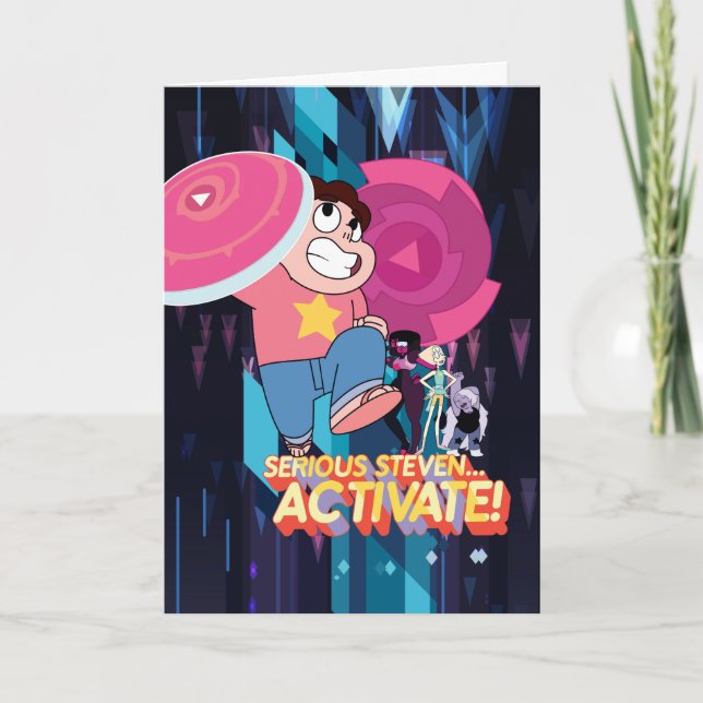 Carte Steven Universe | Sérieux Steven... Activez ! (Devant)