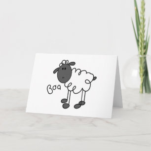 Carte Stick Figure Sheep T-shirts et cadeaux