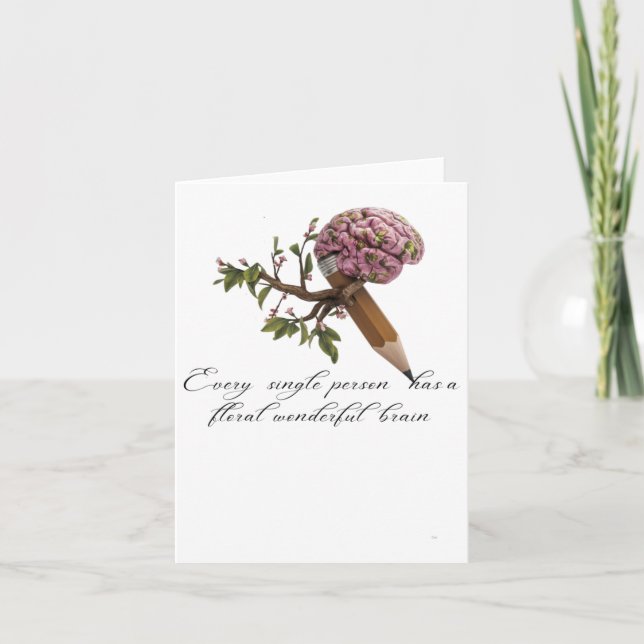 Carte Sticker à grains floraux (Devant)