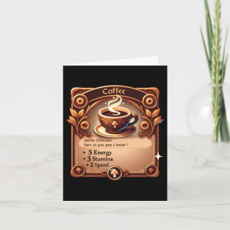 Carte Sticker café