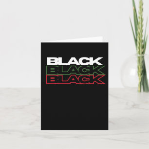 Carte Sticker du mois de l'histoire noire Merch Blac pan