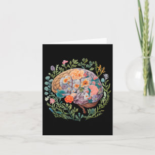 Carte Sticker S pour la santé mentale du cerveau anatomi