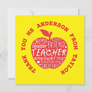 Carte Stickers enseignant - MEILLEURES Citations Apple