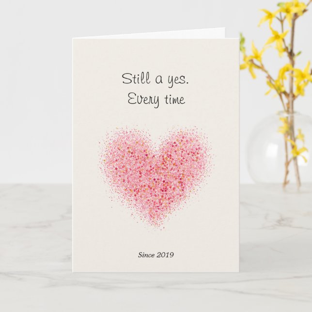 Carte Still a Yes Every Time Card (Fleur jaune)