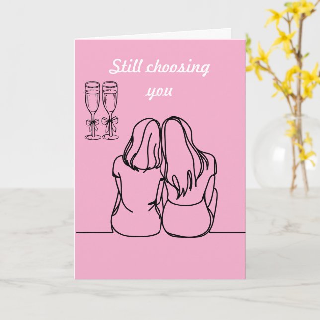 Carte Still choosing you (Fleur jaune)