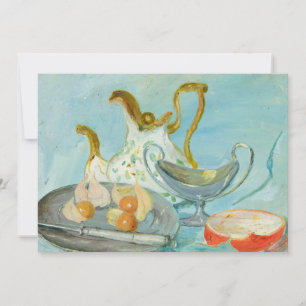 Carte Still Life on a Blue Arrière - plan   Tadeusz Mako