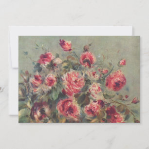 Carte Still Life, Roses de Vargemont Renoir