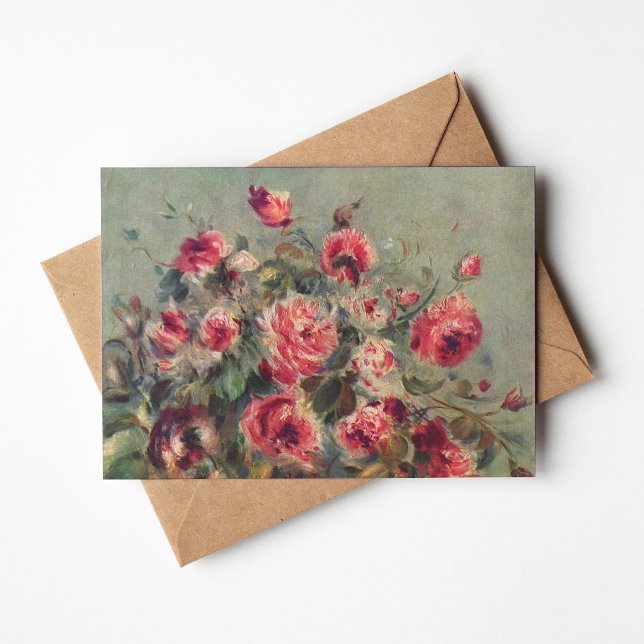 Carte Still Life, Roses de Vargemont | Renoir (Créateur téléchargé)